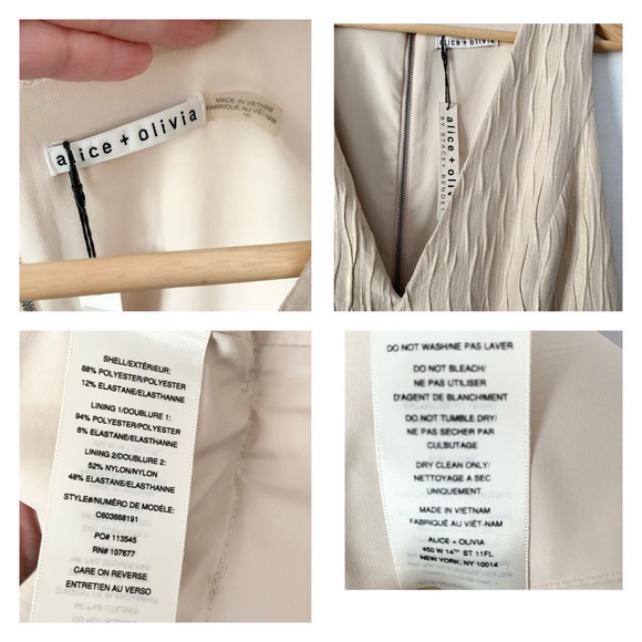 Alice + Olivia Mindee Textured Fit & Flare Dress - Picture 8 of 9